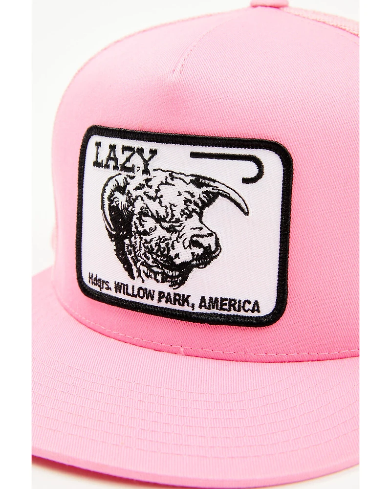 Lazy J Ranch Wear Men's Wear Pink Logo Ball Cap