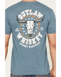 Cowboy Hardware Men's Outlaw Whiskey Short Sleeve Graphic T-Shirt