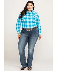 Wrangler Women's Straight Leg Jeans - Plus