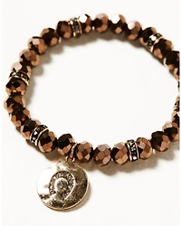 Shyanne Women's Summer Moon Antique Gold Bracelet Set - 3 Piece