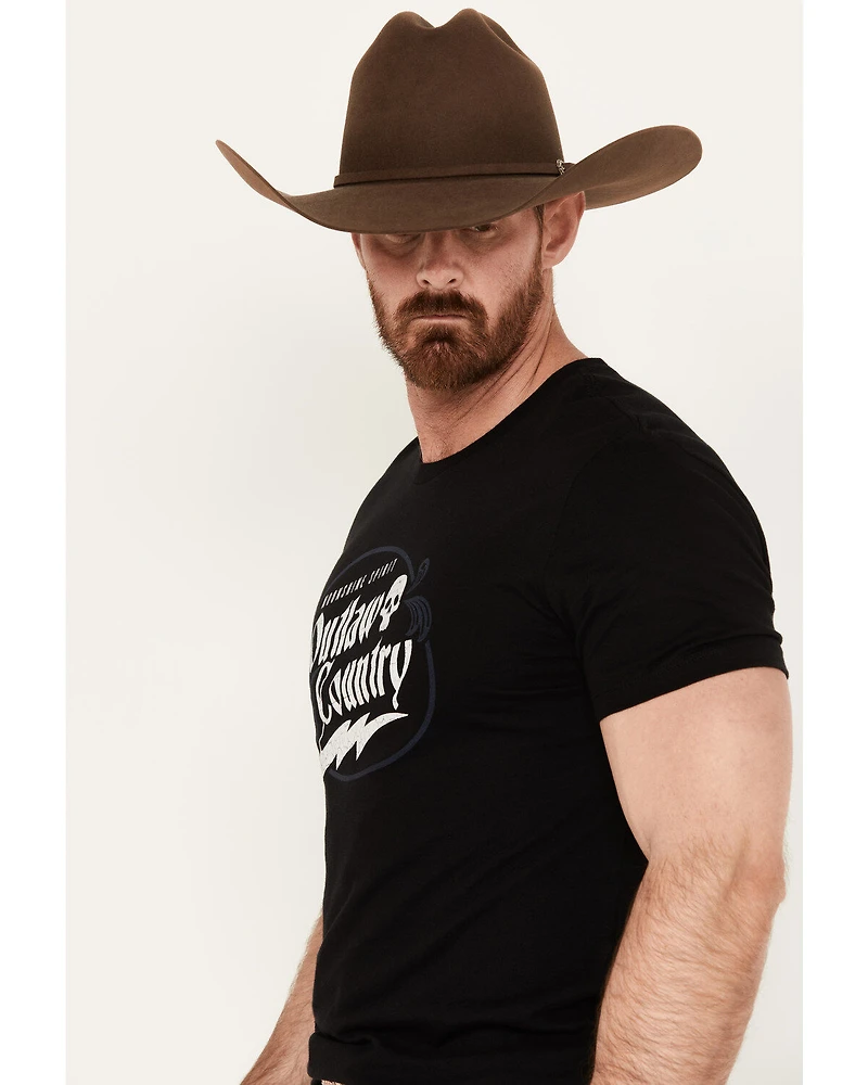 Moonshine Spirit Men's Country Bolt Short Sleeve Graphic T-Shirt