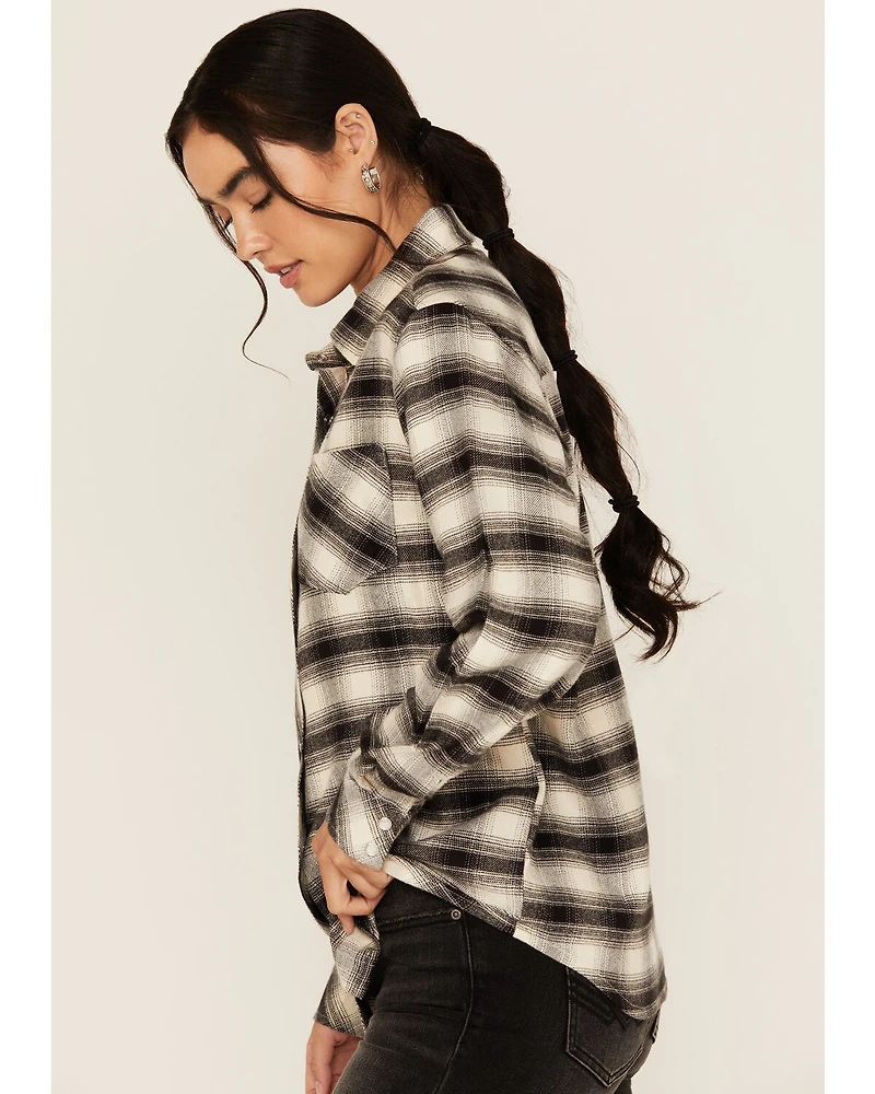 Idyllwind Women's Long Sleeve Snap Flannel Shirt