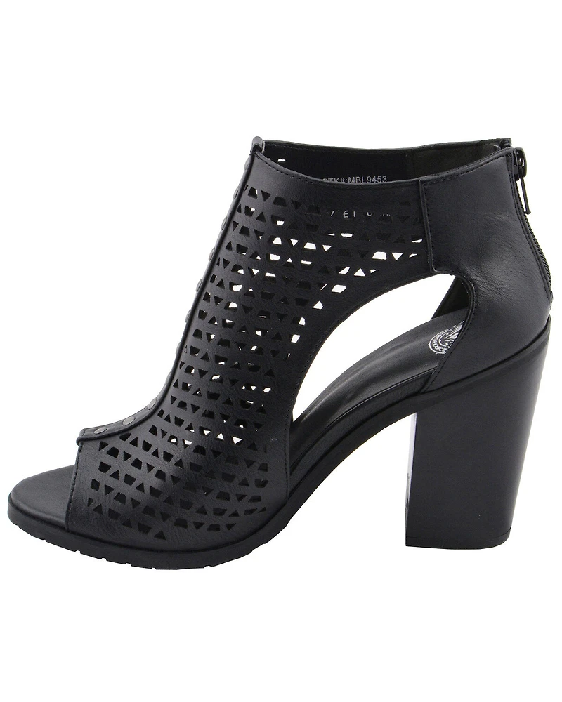Milwaukee Performance Women's Platform Heel Mesh Top Sandals
