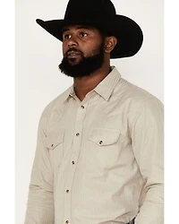 Gibson Men's Southside Satin Striped Long Sleeve Snap Western Shirt