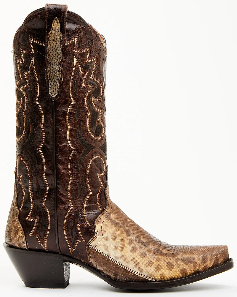 Dan Post Women's Karung Exotic Snake Western Boots - Snip Toe