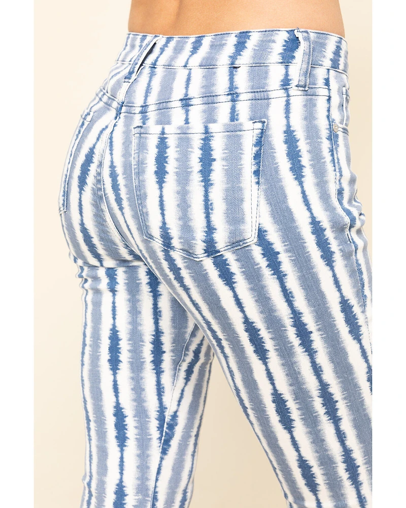 Billy T Women's Tie-Dye Bootcut Jeans