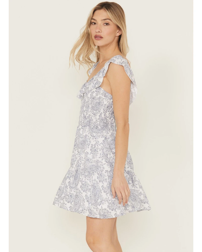 Wrangler Retro Women's Ruffle Smocked Mini Dress