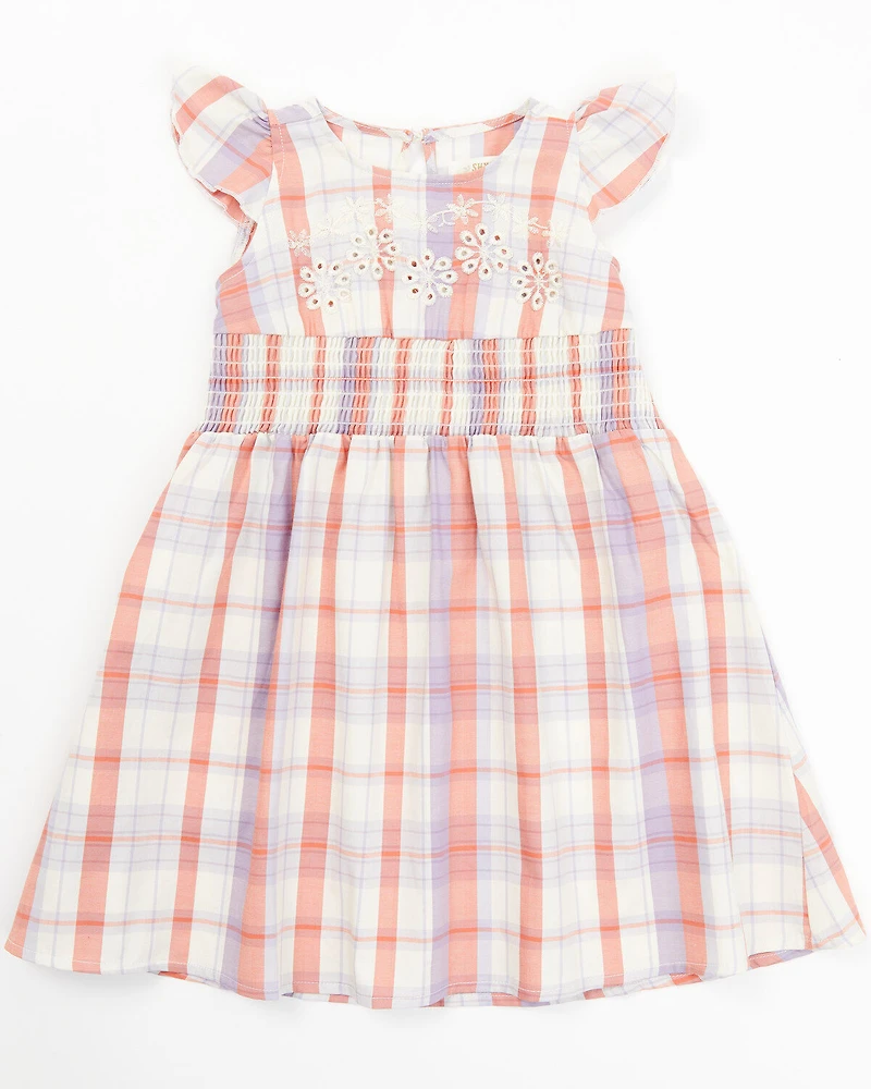 Shyanne Toddler Girls' Plaid Print Ruffle Dress