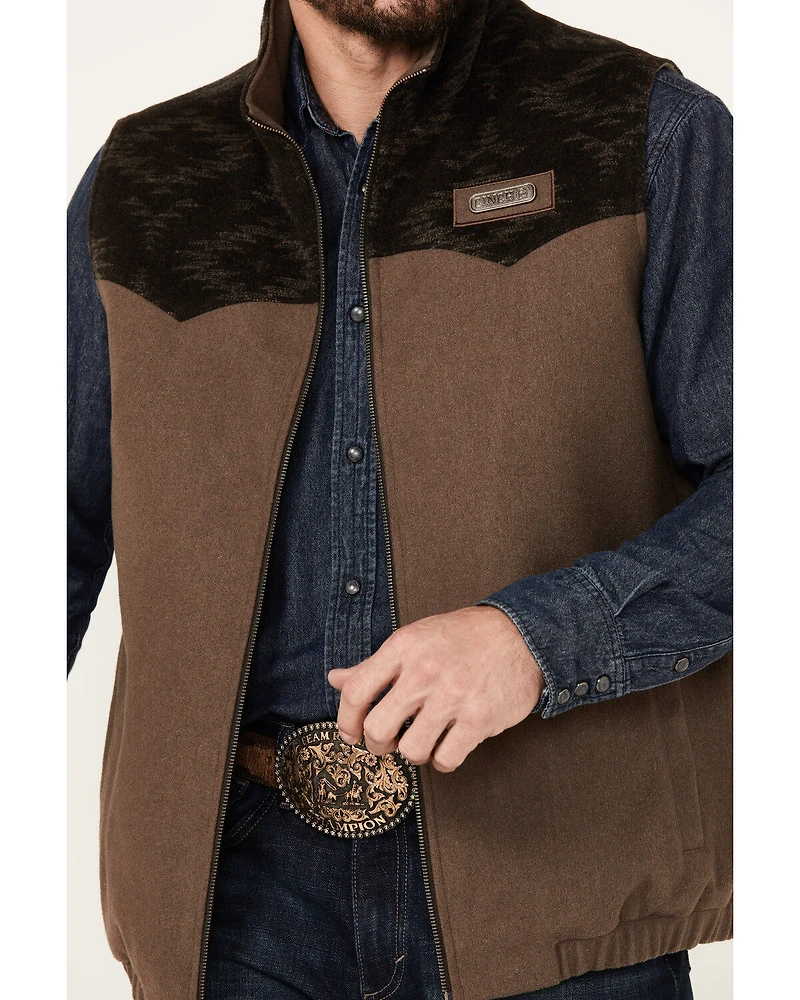 Cinch Men's Solid Twill Concealed Carry Zip Vest
