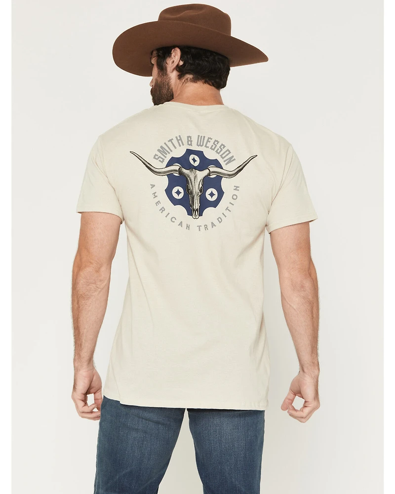 Smith & Wesson Men's Boot Barn Exclusive Bullhead Cylinder Short Sleeve Graphic T-Shirt