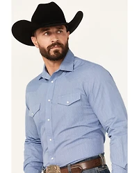 Roper Men's Printed Long Sleeve Pearl Snap Western Shirt