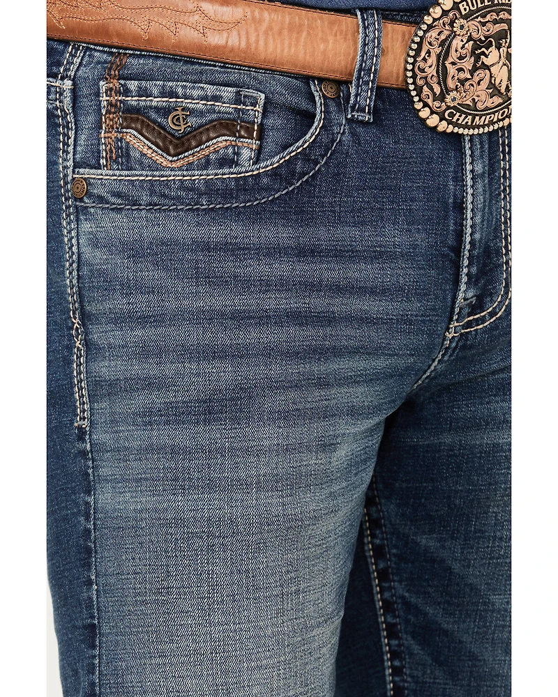 Cody James Men's Sundance Wash Jackson Slim Straight Stretch Denim Jeans
