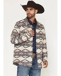 Panhandle Slim Men's Jacquard Southwestern Print Long Sleeve Button-Down Western Shirt