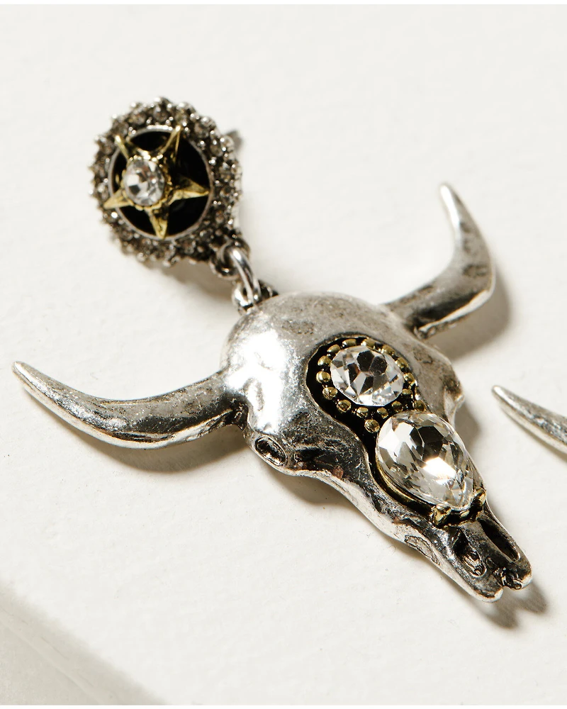 Idyllwind Women's Bexley Steer Head Earrings