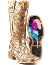 Tin Haul Women's Mish & Mash Geometric Steed Western Boots - Broad Square Toe
