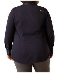Ariat Women's FR Inherent Long Sleeve Button-Down Work Shirt - Plus