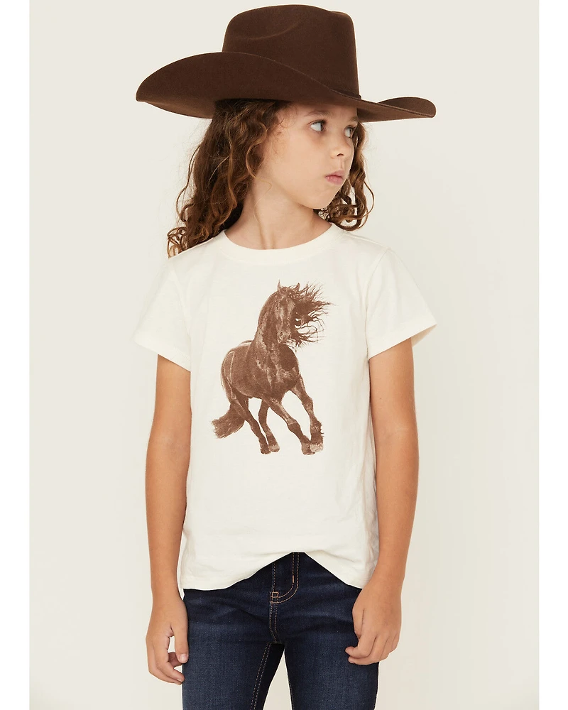 Shyanne Girls' Stallion Short Sleeve Graphic Tee