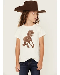 Shyanne Girls' Stallion Short Sleeve Graphic Tee