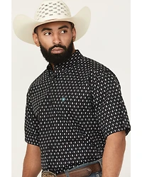 Ariat Men's Steele Geo Print Short Sleeve Button-Down Western Shirt