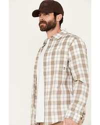 Brothers and Sons Men's Sallisaw Plaid Print Performance Long Sleeve Button Down Western Shirt