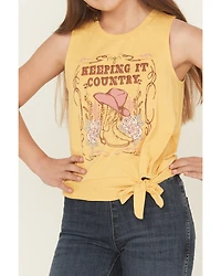 Buttercup Girls Keeping It Country Sleeveless Graphic Tank Top