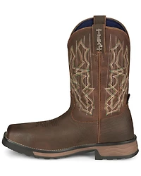 Tony Lama Men's Anchor Water Buffalo Pull On Western Work Boots - Composite Toe