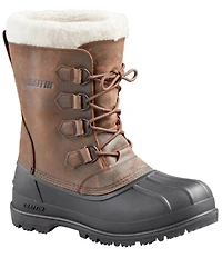 Baffin Men's Brown Canada Waterproof Faux Fur Leather Tundra Work Boots - Soft Toe