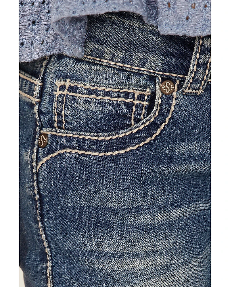 Shyanne Girls' Floral & Swirl Bootcut Jeans