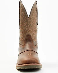 Double H Men's 11" Domestic I.C.E.™ Saddle Vamp Performance Western Boots - Broad Square Toe