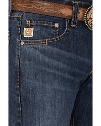 Cinch Men's Carter 2.0 Medium Stonewash Relaxed Bootcut Rigid Denim Jeans