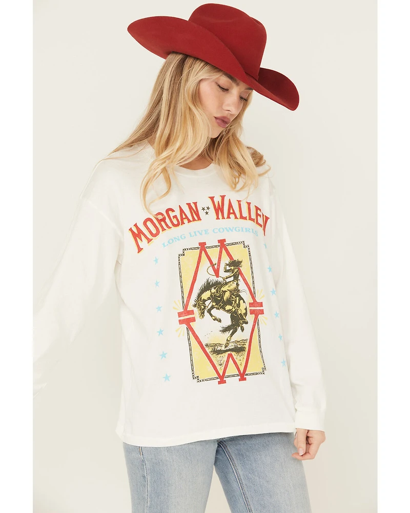 Day Dreamer Women's Morgan Wallen Long Live Cowgirls Sleeve Graphic Tee