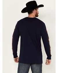RANK 45® Men's Southwestern Print Long Sleeve Graphic T-Shirt