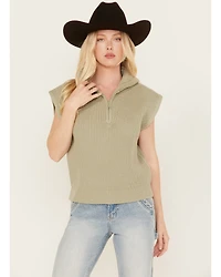 Revel Women's Quarter Zip Sweater Vest