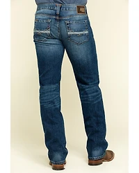Ariat Men's M7 Rocker Summit Dark Wash Stackable Slim Straight Stretch Denim Jeans