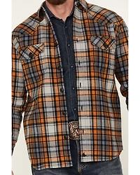 Cody James Men's Plaid Long Sleeve Button-Down Shirt Jacket