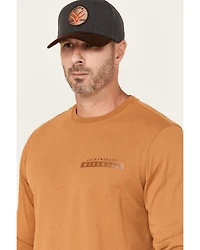 Lucky Brand Workwear Men's Solid Core Logo Long Sleeve Work Shirt