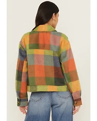 Cleo + Wolf Women's Buffalo Plaid Print Coat