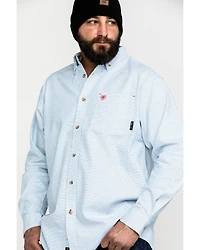 Ariat Men's FR Solid Durastretch Long Sleeve Work Shirt - Big