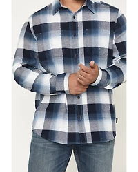 Brothers and Sons Men's Marksman Plaid Print Long Sleeve Button-Down Flannel Shirt