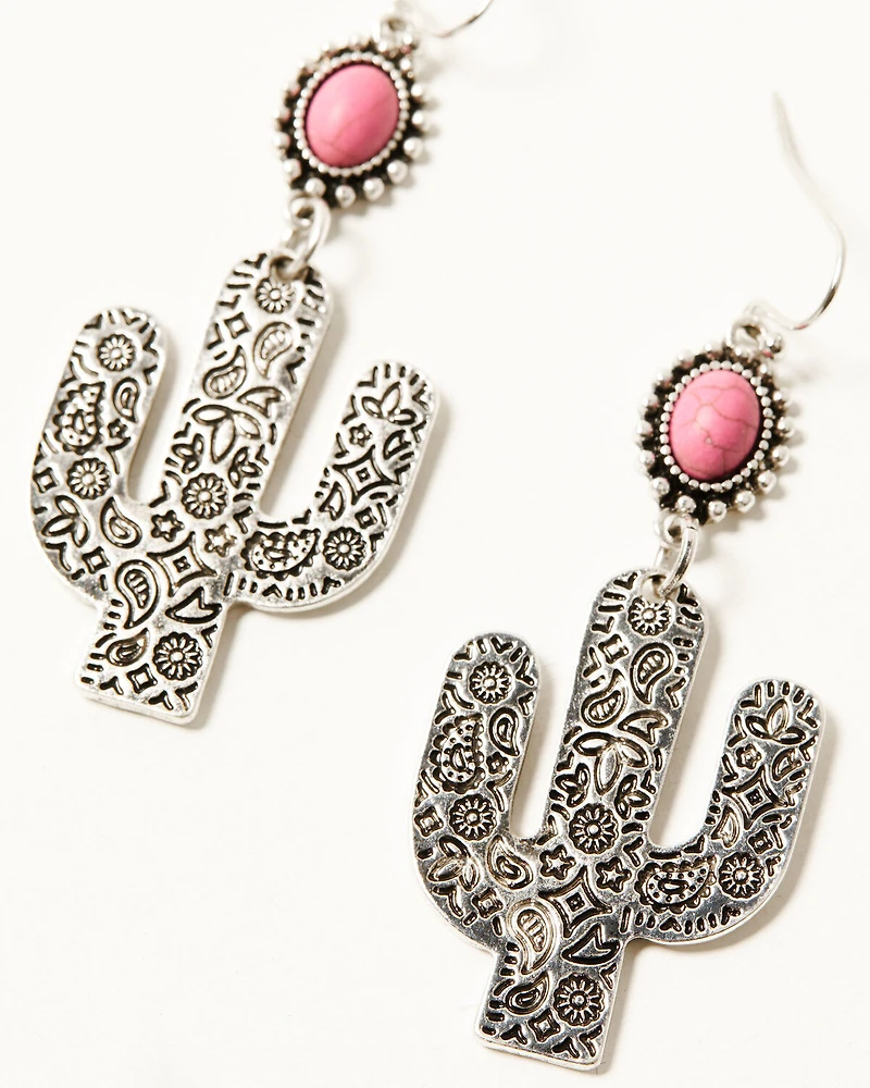 Shyanne Women's Teardrop Cactus Earring Set - 3 Piece