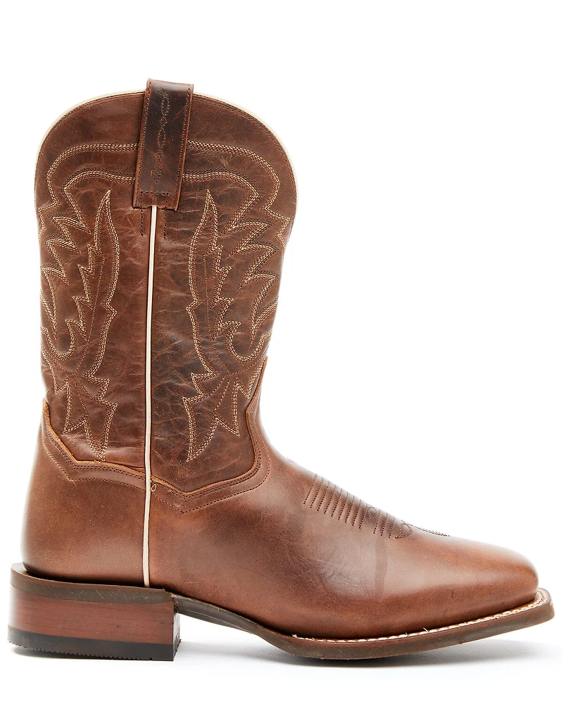 Dan Post Men's Dark Brown Western Performance Boots - Broad Square Toe