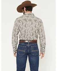 Cody James Men's Dagget 2.0 Paisley Print Long Sleeve Button-Down Stretch Western Shirt