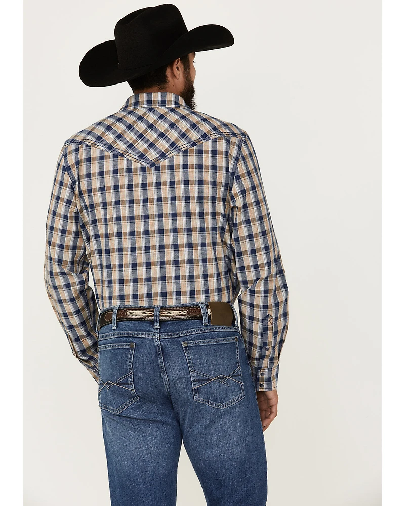 Cody James Men's Colt Plaid Print Long Sleeve Snap Western Shirt