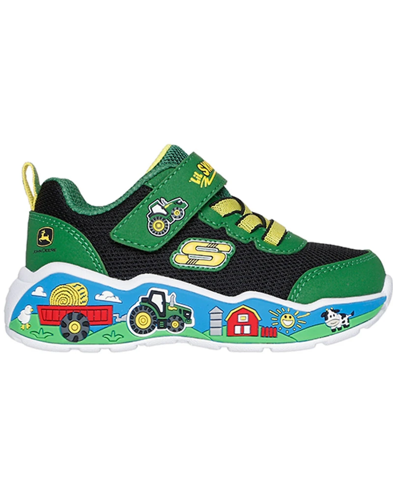 Skechers X John Deere Toddler Boys' Play Scene Barn-Squad Buddies Shoes - Round Toe
