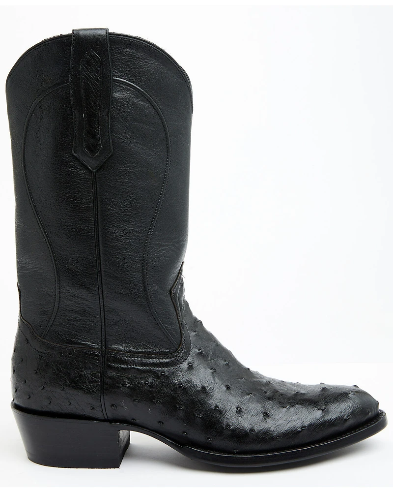 Cody James Black 1978® Men's Chapman Exotic Full-Quill Ostrich Western Boots - Round Toe