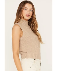 Cleo + Wolf Women's Mock Neck Cropped Tank