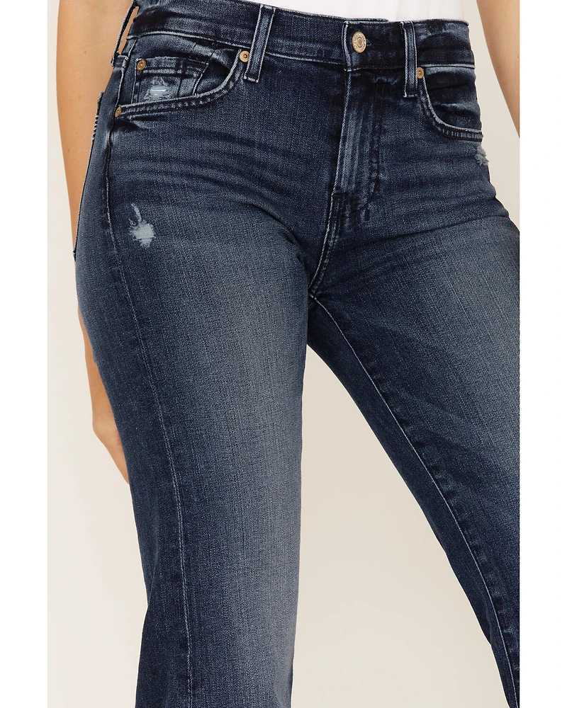 7 For All Mankind Women's Dojo Trouser Flare Jeans