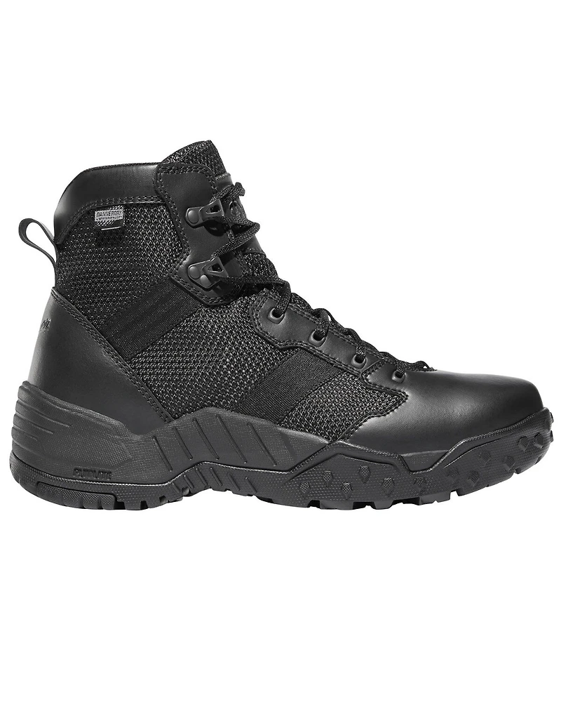 Danner Men's Black Scorch Side Zip 6" Boots - Round Toe