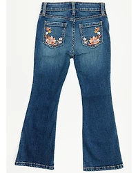 Shyanne Toddler Girls' Shayla Dark Wash Bootcut Stretch Denim Riding Jeans