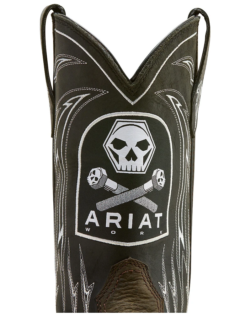 Ariat Men's WorkHog® XT Bolt Skull Waterproof Work Boots - Carbon Toe